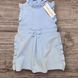Janie and Jack Blue dress with Ruffled Tie Front